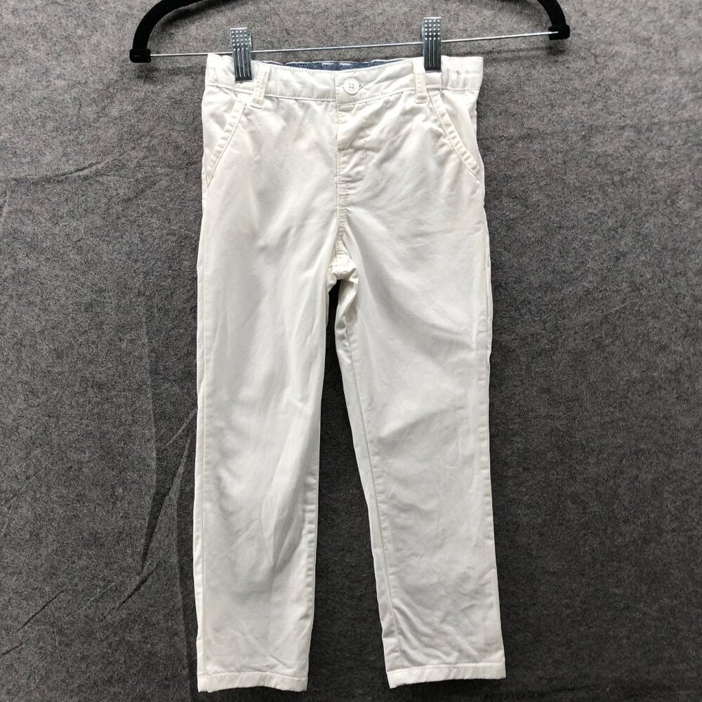 Koala Kids 4T White Chino Pants Trouser Straight Leg Boys Lightweight Cotton